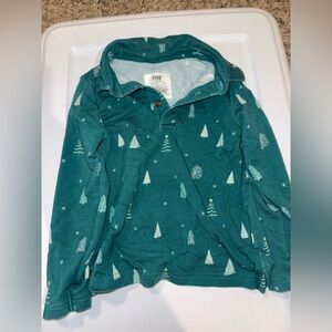 Little Sleepies Long Sleeve Shirt with Christmas Tree Pattern - 3T